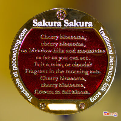 Sakura Sakura Geocoin Rückseite