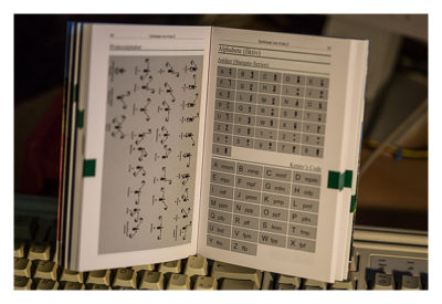 Seiten mit Codes aus dem Buch Geocaching II