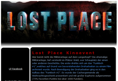 Das Listing vom Lost Place Kinoevent