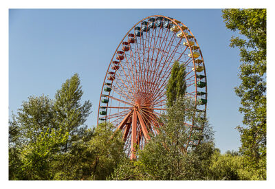 Altes Riesenrad im Spreepark in Berlin, Location des Megaevents