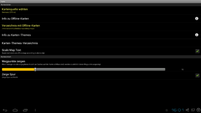 Installation Offline-Karte in c:geo Geocaching App - Karteneinstellungen 2