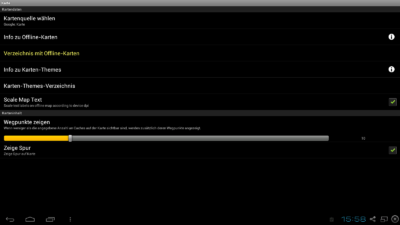 Installation Offline-Karte in c:geo Geocaching App - Karteneinstellungen