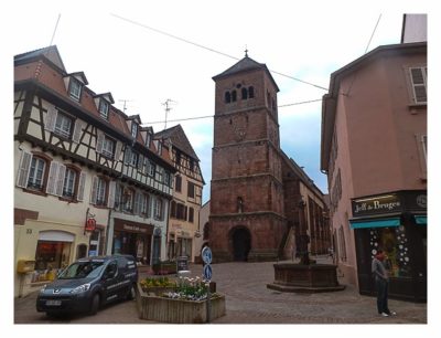 Radtour von Saarbrücken nach Straßburg: Kirche in Saverne