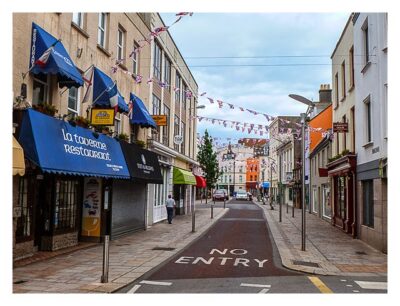 Jersey - St. Helier - leere Straße