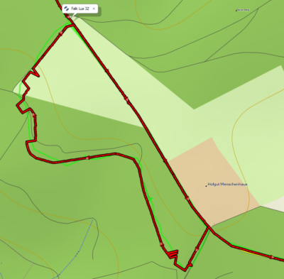 Trackvergleich Falk Lux 22 mit Garmin Monterra