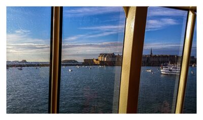 St. Malo - Blick aus Fähre auf die Altstadt