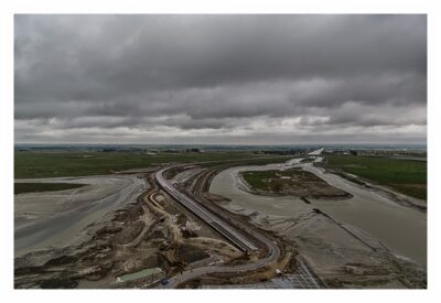 Mont Saint Michel - Blick auf die Baustelle