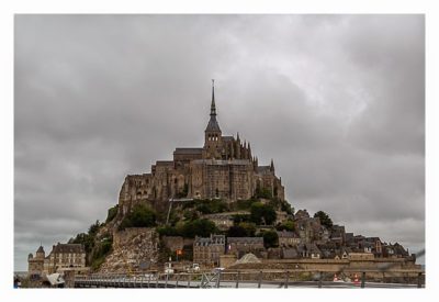 Mont Saint Michel - Blick von der Haltestelle