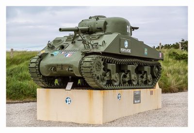 Westliche Landungsstrände - Denkmal Sherman Panzer
