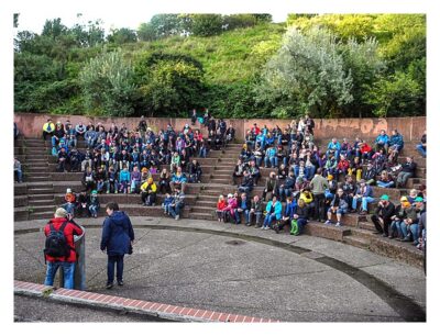 11. Geocaching-Meisterschaft - Die Siegerehrung im Amphitheater