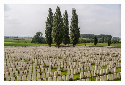 Geocaching in Flandern - Tyne Cot - das Gräberfeld