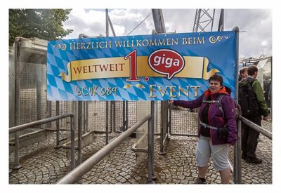 Giga München - Willkommensbanner