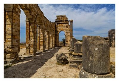 Überreste der Basilika in Volubilis