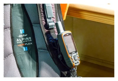 GPS-Halterung: Mein Test - Backpack tether mit GPSmap 64s am Rucksack