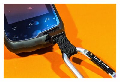 GPS-Halterung: Mein Test - Lanyard carabiner Deteilaufnahme