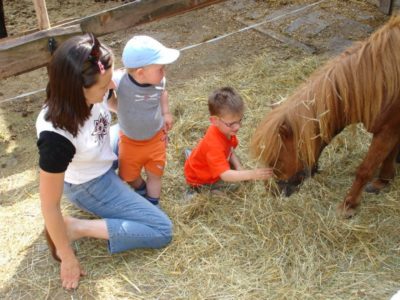 Kinder-Hospizdienst Saar: Besuch beim Tiertherapiehof