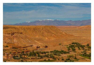 Aït-Ben-Haddou - Die Schneegipfel des Hohen Atlas