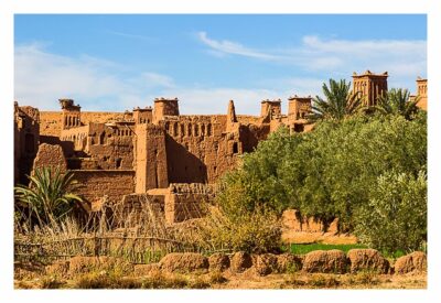 Aït-Ben-Haddou - Palmen und Lehm