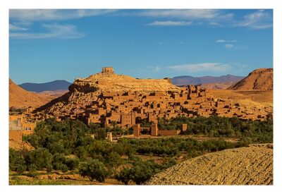 Aït-Ben-Haddou - Panoramablick auf die Lehmstadt