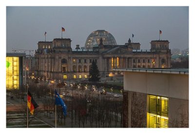 Mit dem Berufsgeocacher ins Bundeskanzleramt - Blick auf den Reichstag