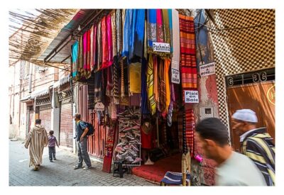 Marrakesch - Souk - Stoffladen