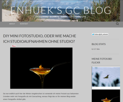 Screenshot von enhuek's GC Blog vom 5.2.2015