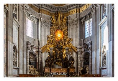 Rom: Der Vatikan - Altar im Petersdom