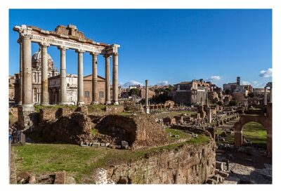 Rom: Geocaching bei den alten Römern: Forum Romanum - Tempel des Saturn