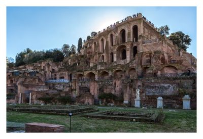 Rom: Geocaching bei den alten Römern: Forum Romanum - Blick auf den Palatin