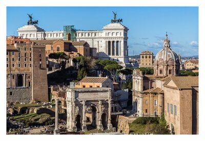 Rom: Geocaching bei den alten Römern: Palatin - Blick auf das Forum Romanum