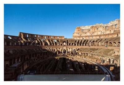 Rom: Geocaching bei den alten Römern: Kolosseum - Innenansicht