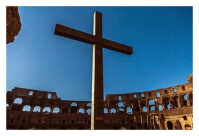 Rom: Geocaching bei den alten Römern: Kolosseum - Kreuz in der Arena