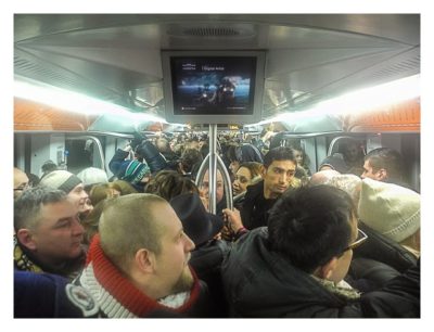 Rom: Geocaching über Silvester - überfüllte Metro