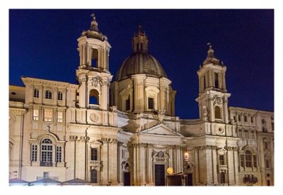 Rom: Geocaching über Silvester - Kirche an der Piazza Navona
