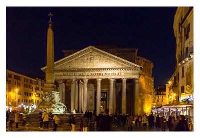 Rom: Geocaching über Silvester - Pantheon von vorne
