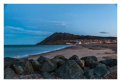 Abendstimmung am Strand von Bray in Irland