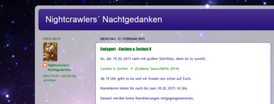 Screenshot vom Blog "Nightcrawlers-Nachtgedanken"