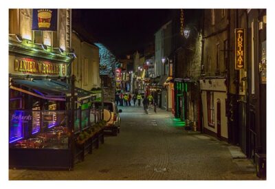 Abendliches Geocaching in Kilkenny - Fußgängerzone