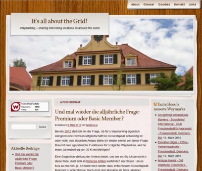 Screenshot vom Blog "Its all about the Grid"