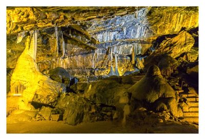 Die Höhle von Mitchelstown - In der Höhle mit einem großen Stalagmiten