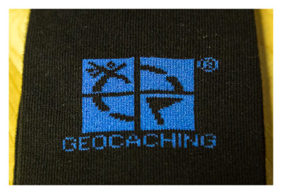 GeoXantike 2015 - Die Socke mit dem Geocaching-Logo