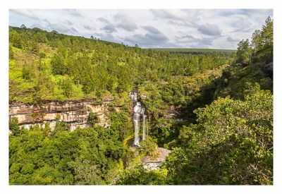 Natur pur im Pirituba Canyon - Der erste Blick auf den Wasserfall