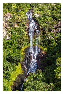 Natur pur im Pirituba Canyon - Der Waserfall in groß