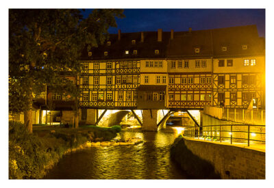 Nachtwächterführung - Erfurt - Vor der Krämerbrücke