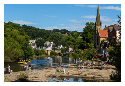 UK Mega 2016 in North Wales - Llangollen - Am Fluss wird gepicknickt