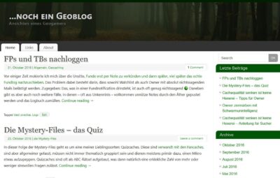 ...noch ein Geoblog (Blogvorstellung)