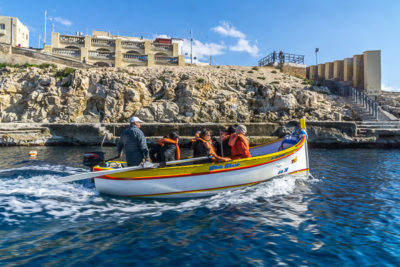 Geocaching auf Malta: Der Süden - Die Blaue Grotte: Bootstour