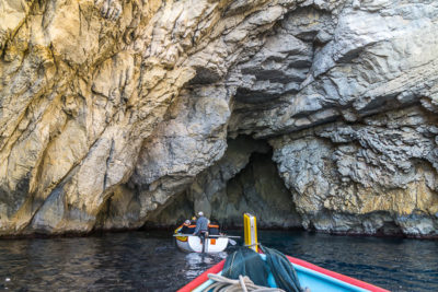 Geocaching auf Malta: Der Süden - Die Blaue Grotte: eine andere Grotte