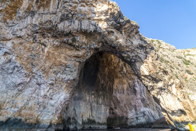 Geocaching auf Malta: Der Süden - Die Blaue Grotte: die Grotte von unten