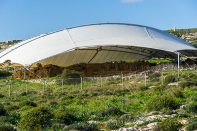 Geocaching auf Malta: Der Süden - die Tempel von ?a?ar Qim und Mnajdra - Blick ins Innere